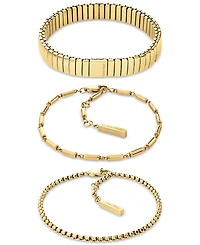 Calvin Klein 3-Pc. Set Stacked Bracelets
