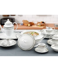Lorren Home Trends Victoria Porcelain Tureen with Lid