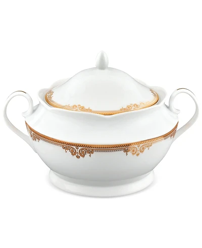 Lorren Home Trends Catherine Porcelain Tureen with Lid