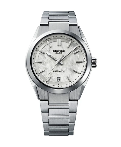 G-Shock Men's Edifice Silver-Tone Stainless Steel Watch, 43.5mm