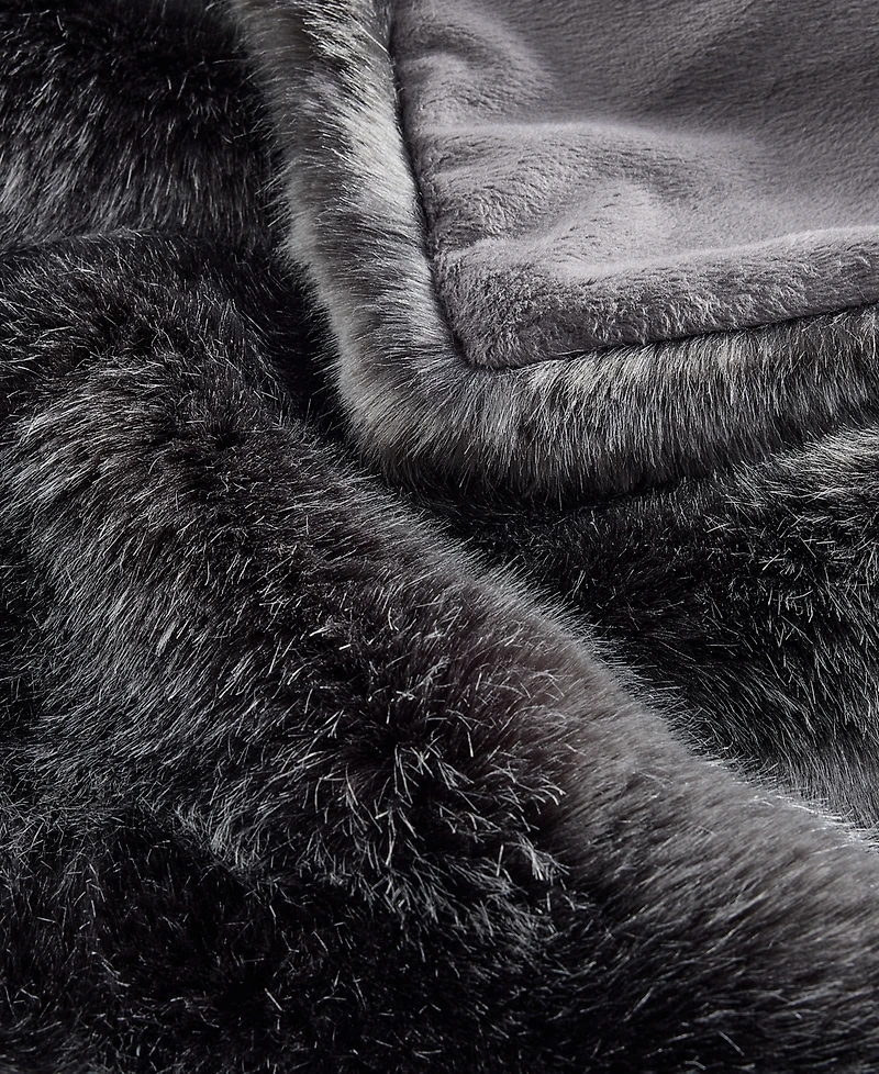Hotel Collection Lynx Faux Fur Throw, 50" x 60", Exclusively at Macy's