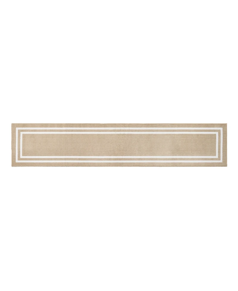 Jean Pierre New York Double Line Border Tufted Runner Rug