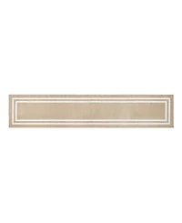 Jean Pierre New York Double Line Border Tufted Runner Rug