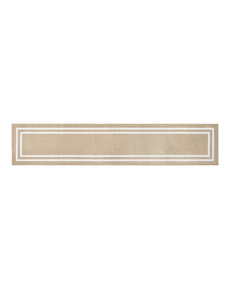 Jean Pierre New York Double Line Border Tufted Runner Rug