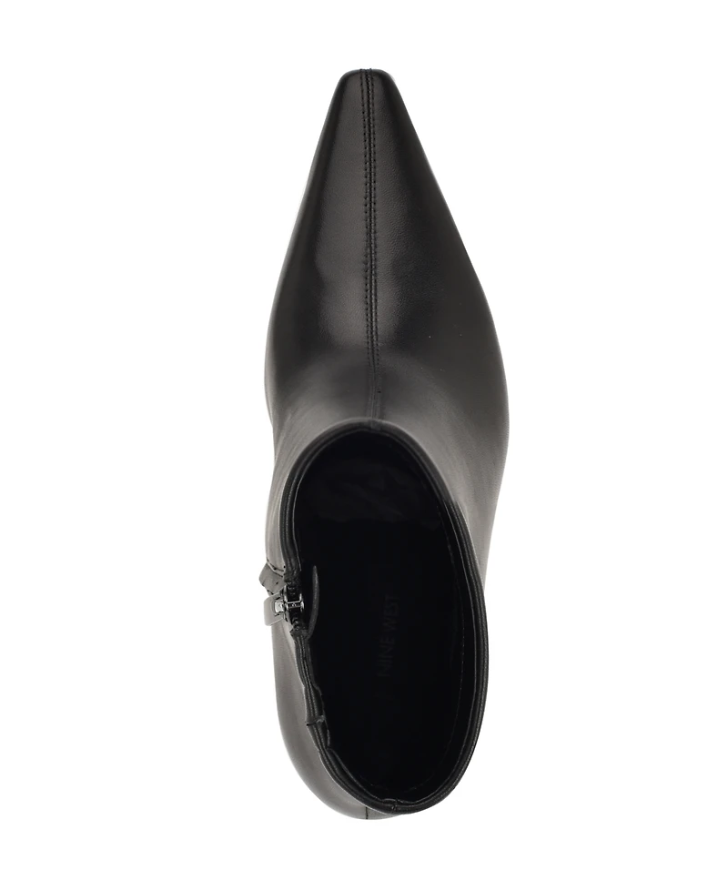 Nine West Women's Ohmy Pointy Snip Toe Stiletto Booties