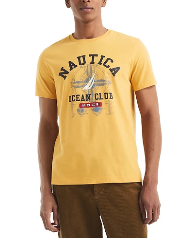 Nautica Men's Short Sleeve Ocean Club Graphic T-Shirt