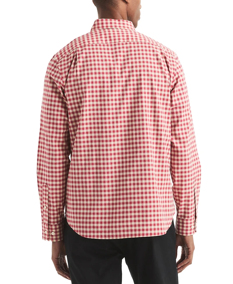 Nautica Men's Long Sleeve Check Button-Down Shirt
