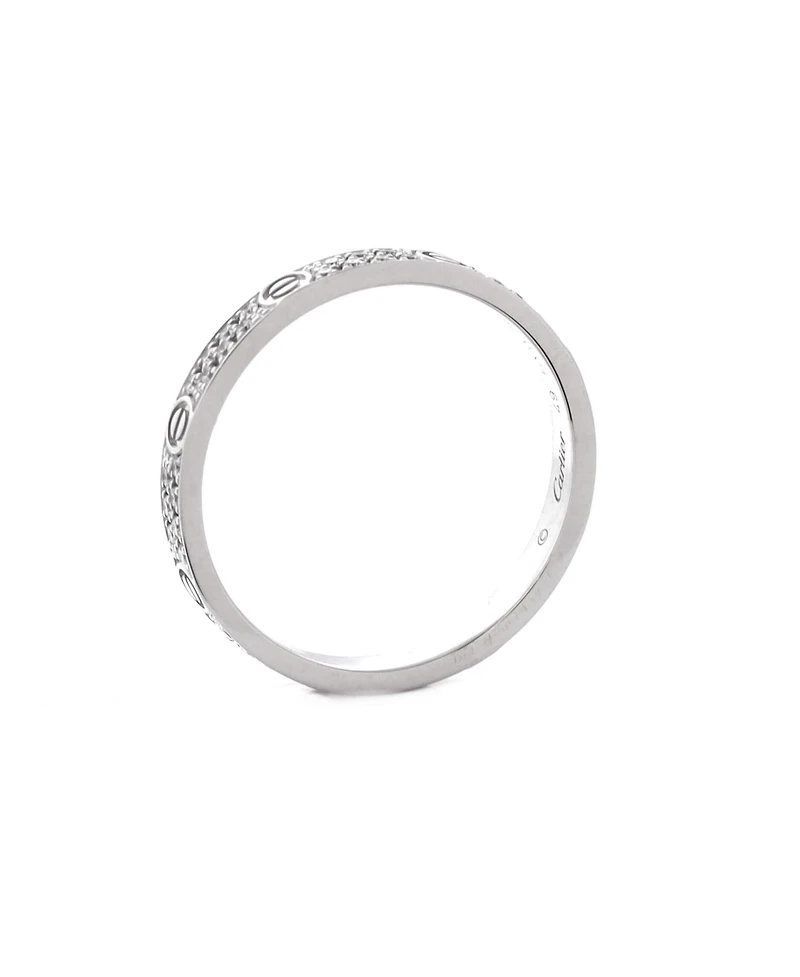 Pre-Owned Cartier Love Wedding Band Pave Diamonds Ring