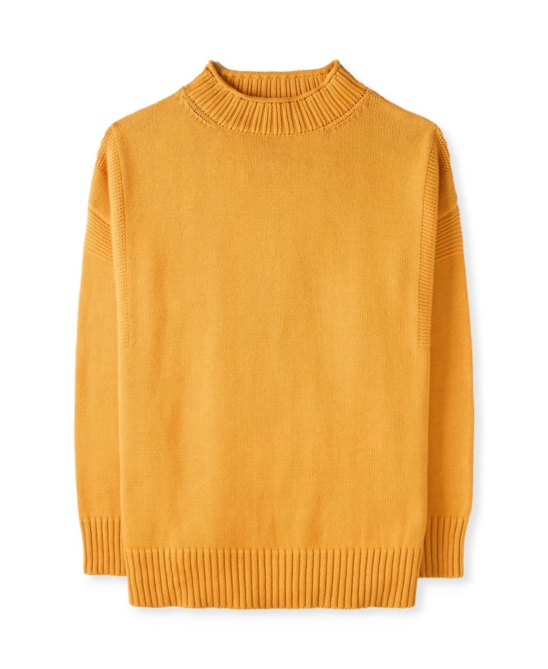 Celtic & Co. Purl Detail Gansey Sweater
