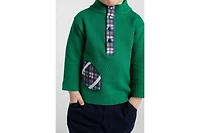 Florence Eiseman Toddler Boys Green Jacquard Knit Pullover With Football