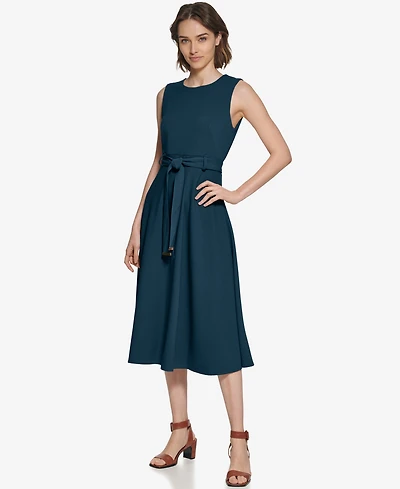 Calvin Klein Women's Sleeveless Midi A-Line Dress