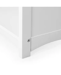 Guiedecraft Kids' Classic Bookshelf - White: Children's Wooden Playroom Shelving Bookcase for Toys, Cube Organizer and Cubby Storage