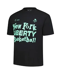Playa Society Men's and Women's Black New York Liberty Wordmark T-Shirt