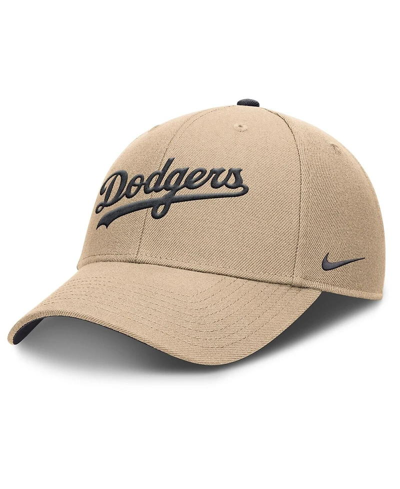 Nike Men's Khaki Los Angeles Dodgers Rise Adjustable Hat