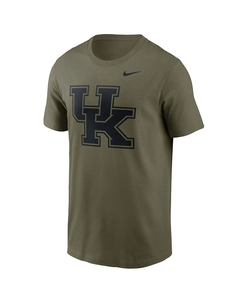 Nike Men's Olive Kentucky Wildcats Primetime Logo Performance T-Shirt