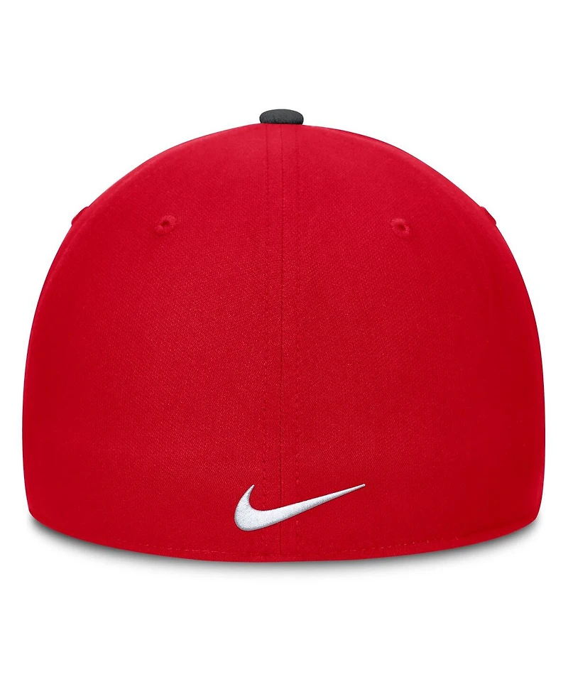 Nike Men's Black/Scarlet Ohio State Buckeyes 2025 Sideline Rise Local Performance Flex Hat