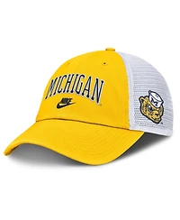 Nike Men's Maize Michigan Wolverines Club Legacy Adjustable Trucker Hat