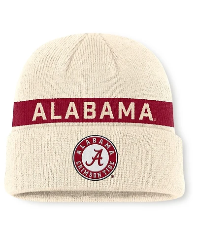 Nike Men's Natural Alabama Crimson Tide Peak Primetime Utility Cuffed Knit Hat