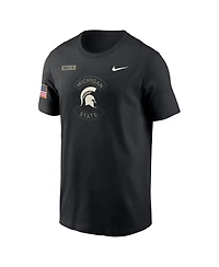 Nike Men's Black Michigan State Spartans 2025 Military Appreciation Performance T-Shirt