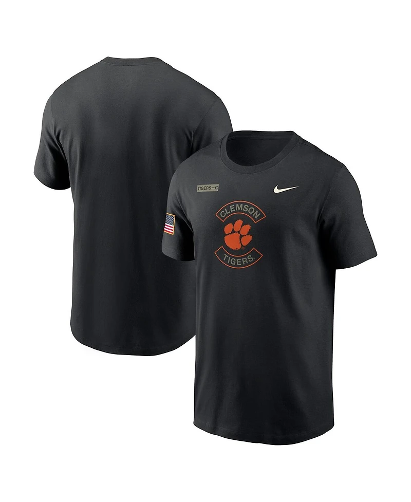 Nike Men's Black Clemson Tigers 2025 Military Appreciation Performance T-Shirt