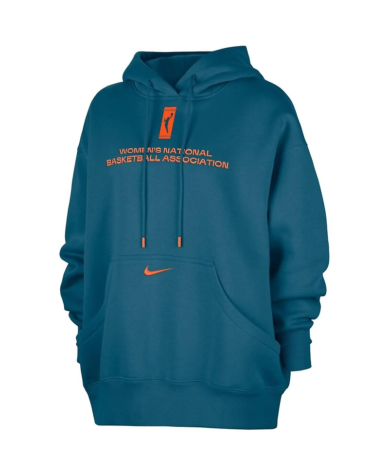 Nike Women's Blue Wnba Logo woman Phoenix Fleece Pullover Hoodie