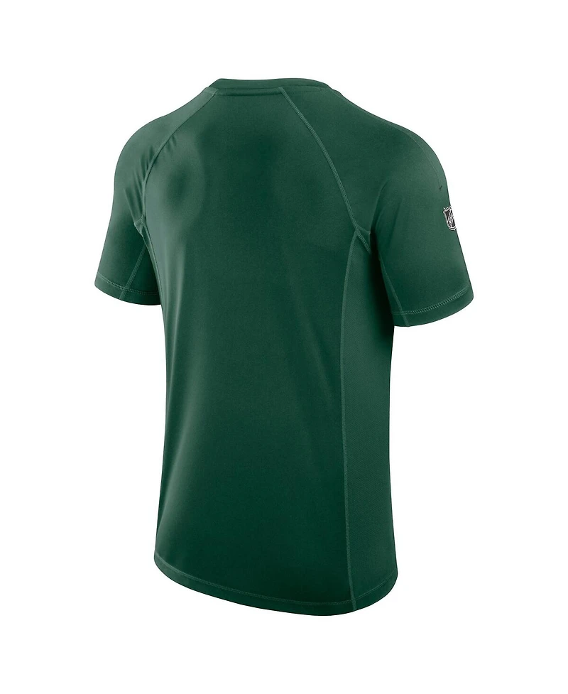 Fanatics Men's Green Minnesota Wild Authentic Pro Rink Tech T-Shirt