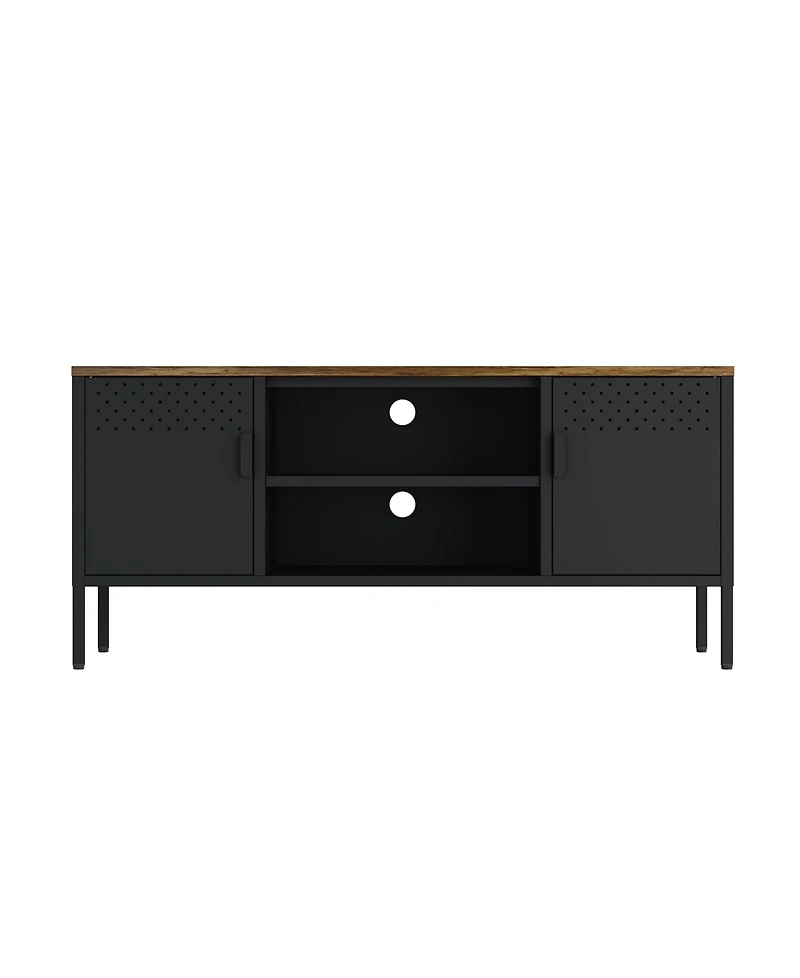 Manhattan Comfort Landen 47.3" 6-Shelf Tv Stand Fits TVs up to 40"