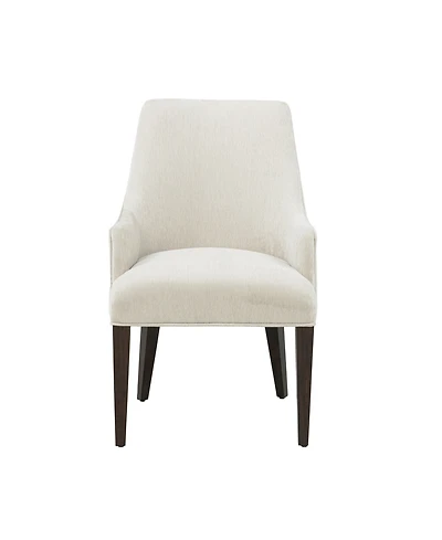 Manhattan Comfort Beever Chenille Upholstered Dining Armchair