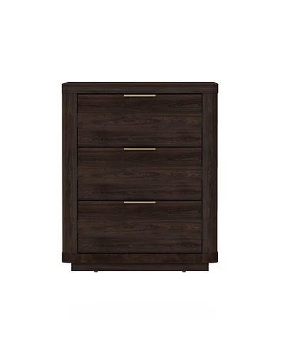 Manhattan Comfort Evelyn 20" 3-Drawer Nightstand