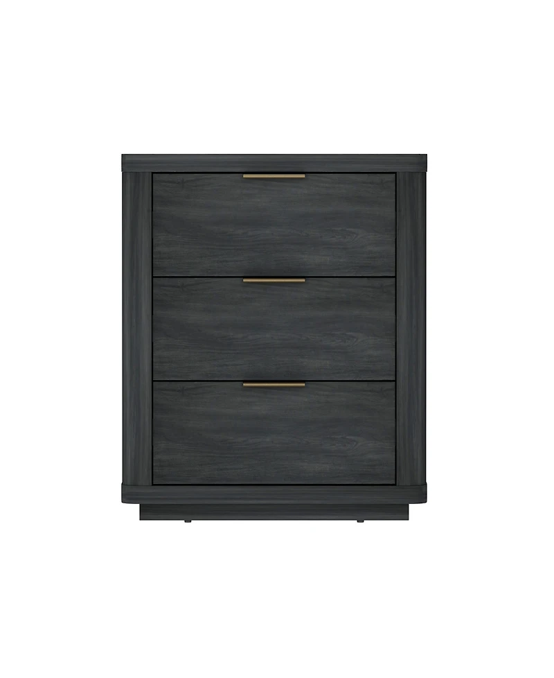Manhattan Comfort Evelyn 20" 3-Drawer Nightstand