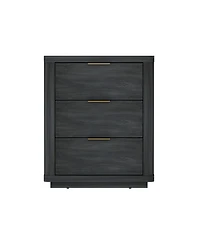 Manhattan Comfort Evelyn 20" 3-Drawer Nightstand