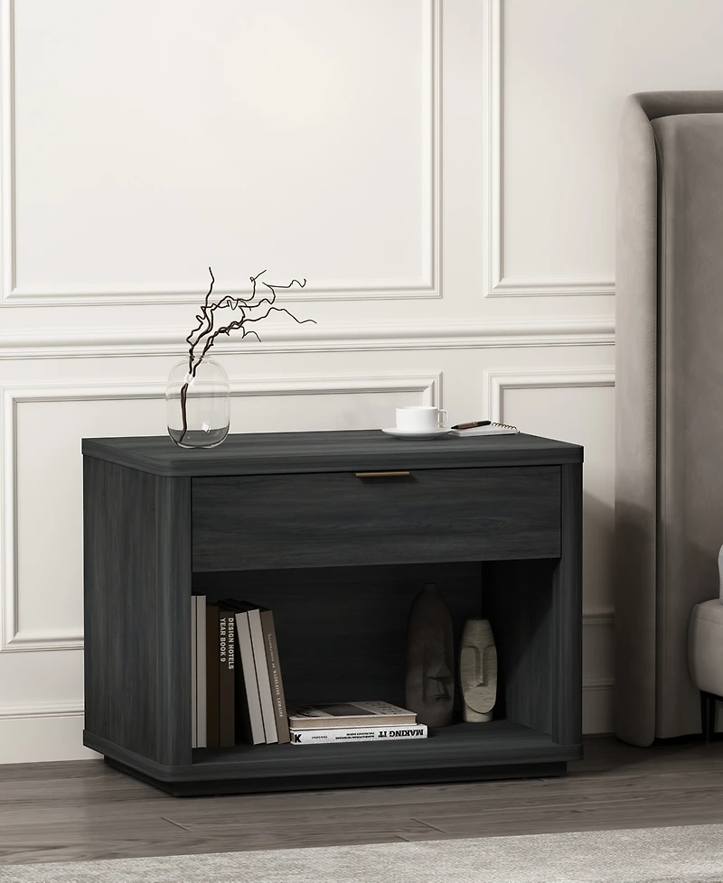 Manhattan Comfort Evelyn 32" 1-Drawer Nightstand