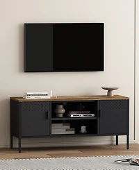 Manhattan Comfort Landen 47.3" 6-Shelf Tv Stand Fits TVs up to 40"