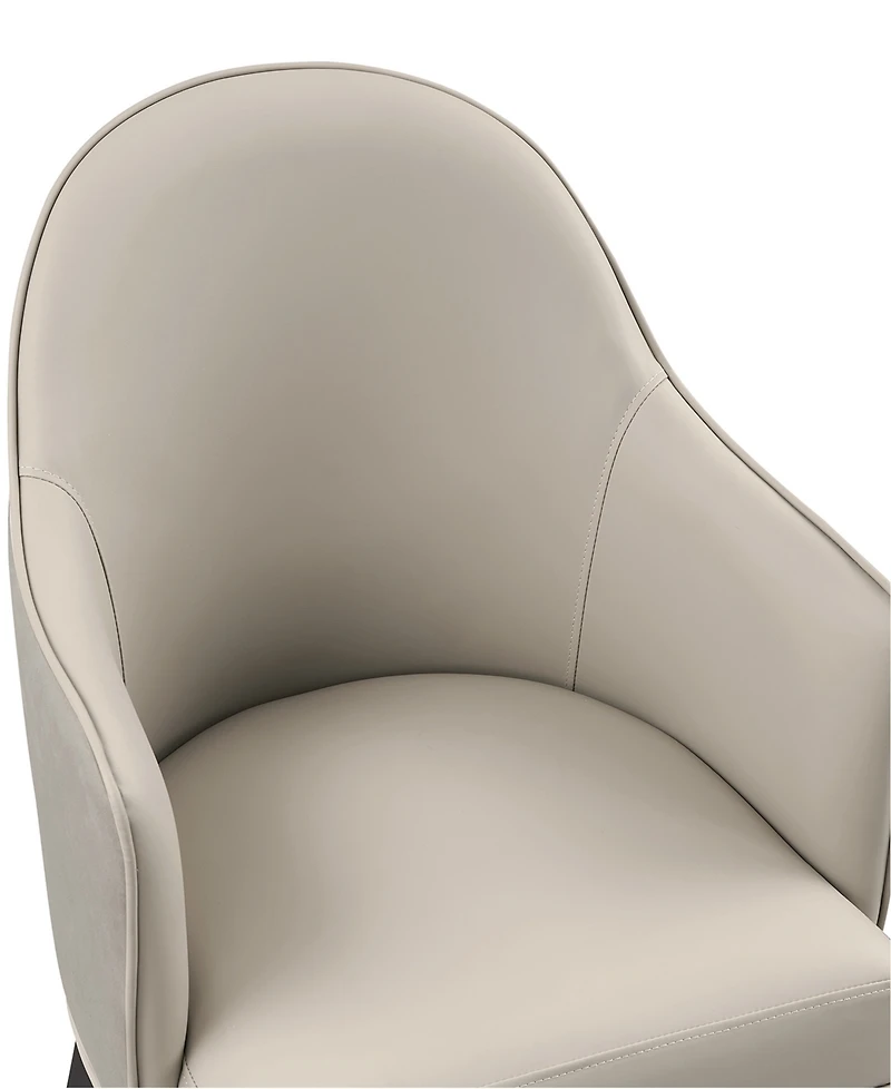 Manhattan Comfort Hillman Leatherette Upholstered Dining Armchair