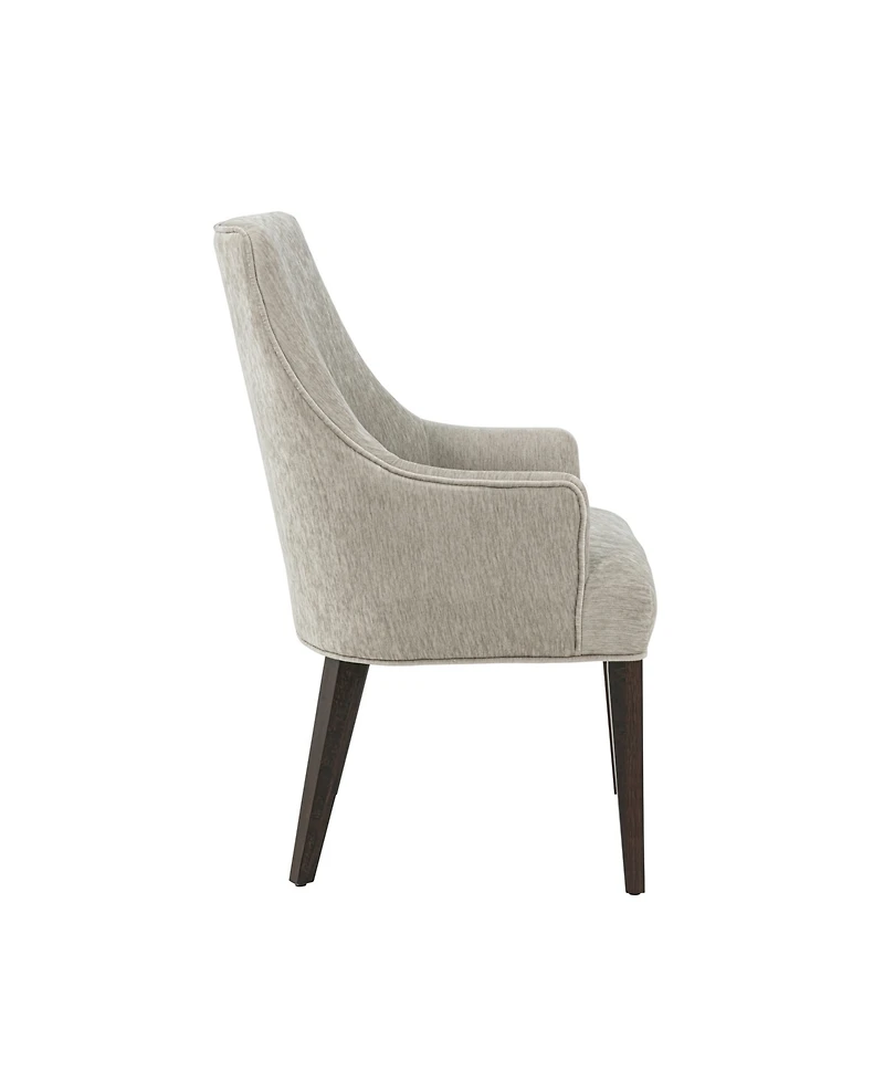Manhattan Comfort Beever Chenille Upholstered Dining Armchair