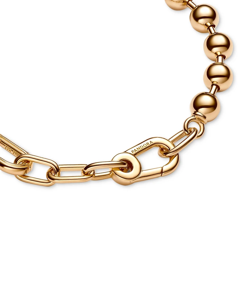 Pandora Me 14k Gold-Plated Bead and Link Bracelet