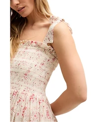 Lily and Lionel London Women's Annie Smocked Print Maxi Dress