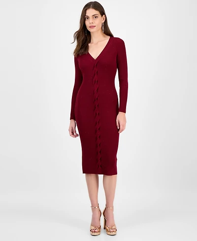 Guess Women's Celia Sequin Sweater Dress