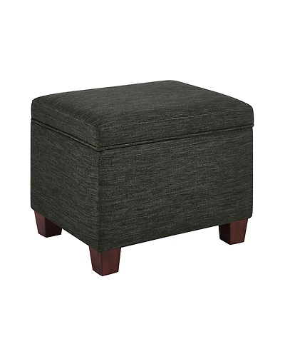 Convenience Concepts 21.75" Faux Linen Madison Storage Ottoman