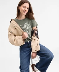Lucky Brand Women's Cropped Utility Jacket