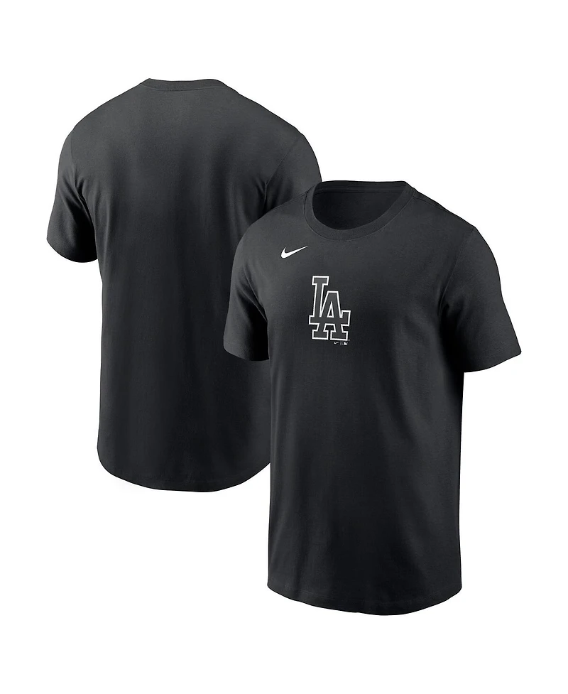 Nike Men's Black Los Angeles Dodgers Lights Out Color Pop T-Shirt