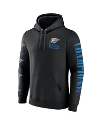 Fanatics Men's Black Oklahoma City Thunder 2025 Nba Finals Champions Open Shot Pullover Hoodie