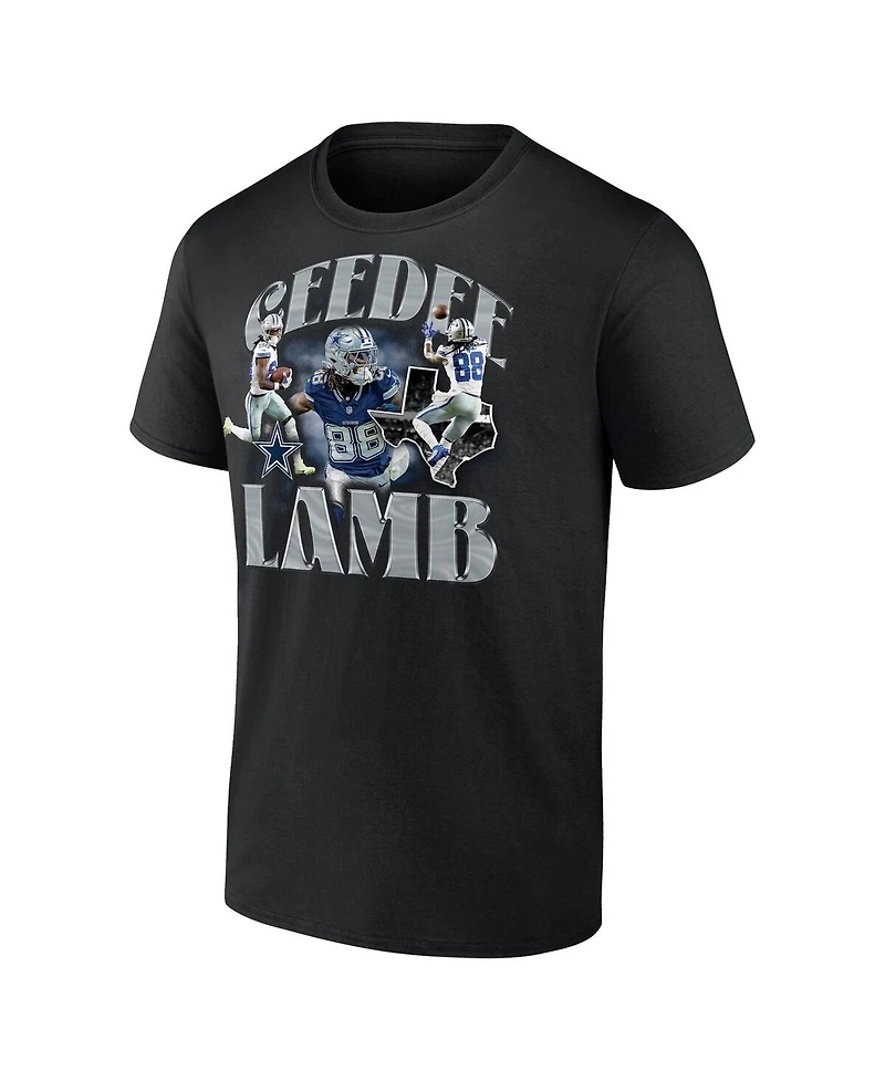 Fanatics Men's CeeDee Lamb Black Dallas Cowboys Notorious Player T-Shirt