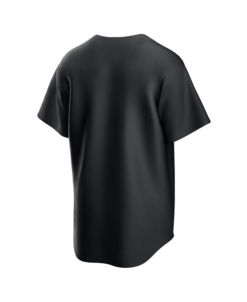Nike Men's Black Cleveland Guardians Lights Out Replica Jersey
