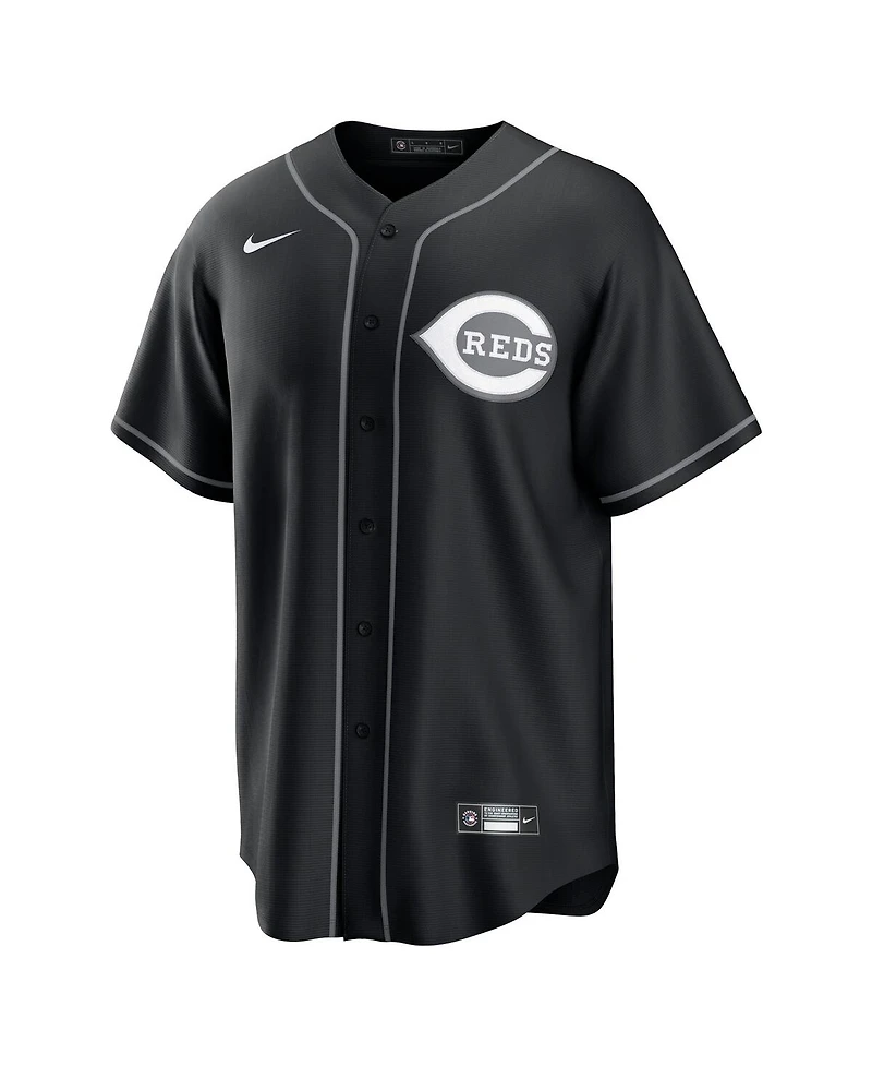 Nike Men's Elly De La Cruz Black Cincinnati Reds Lights Out Replica Player Jersey