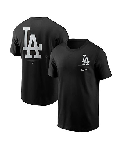 Nike Men's Black Los Angeles Dodgers Lights Out Bar Loading T-Shirt