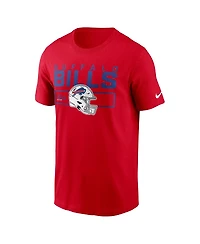 Nike Men's Red Buffalo Bills Primetime Helmet Essential T-Shirt