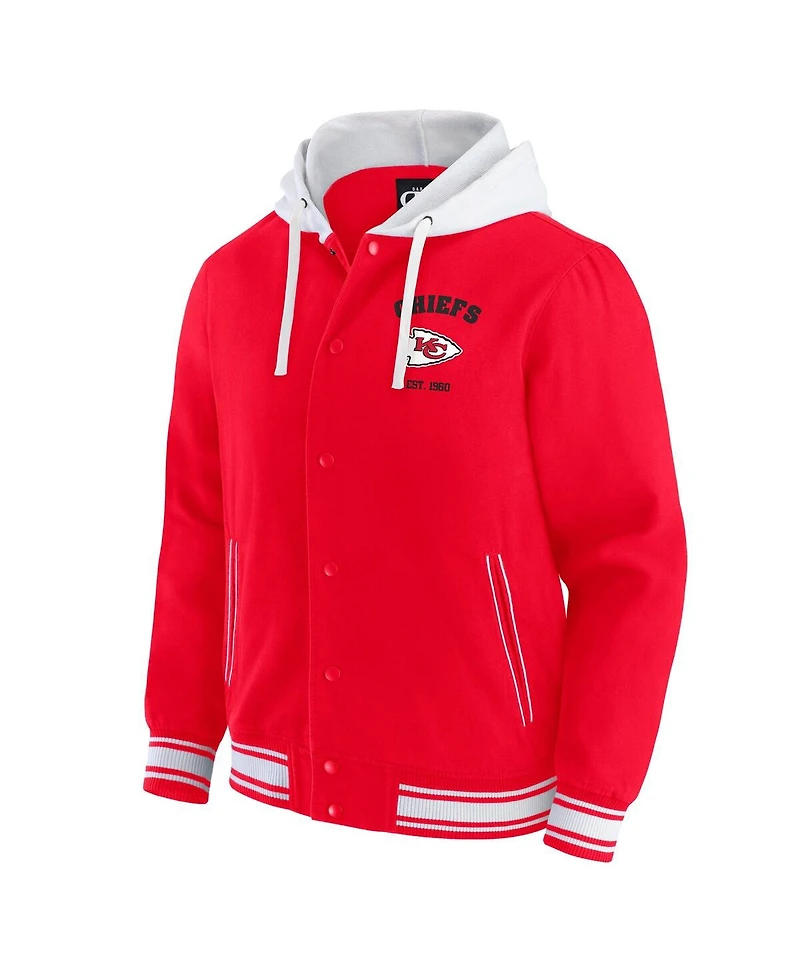Darius Rucker Collection by Fanatics Men's Red Kansas City Chiefs Full-Snap Hoodie Jacket