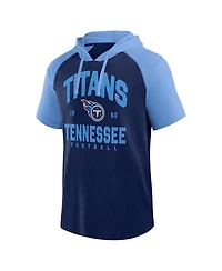 Logo Athletic Men's Navy Tennessee Titans Prime Hoodie T-Shirt