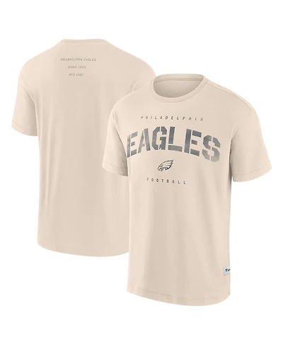 Fanatics Men's Cream Philadelphia Eagles Elements Weathered Tonal Future Ground T-Shirt